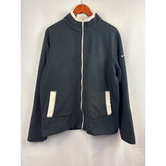 Women’s Nike XL Black Fleece Zip Up Jacket with Pockets - Picture 1 of 5